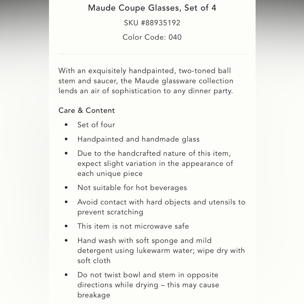 Maude Glass Flutes - Picture 3 of 11